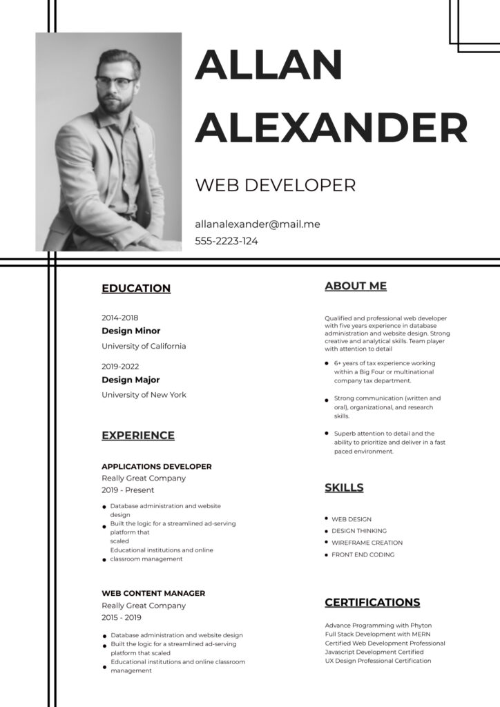 Resume Format in Hindi
