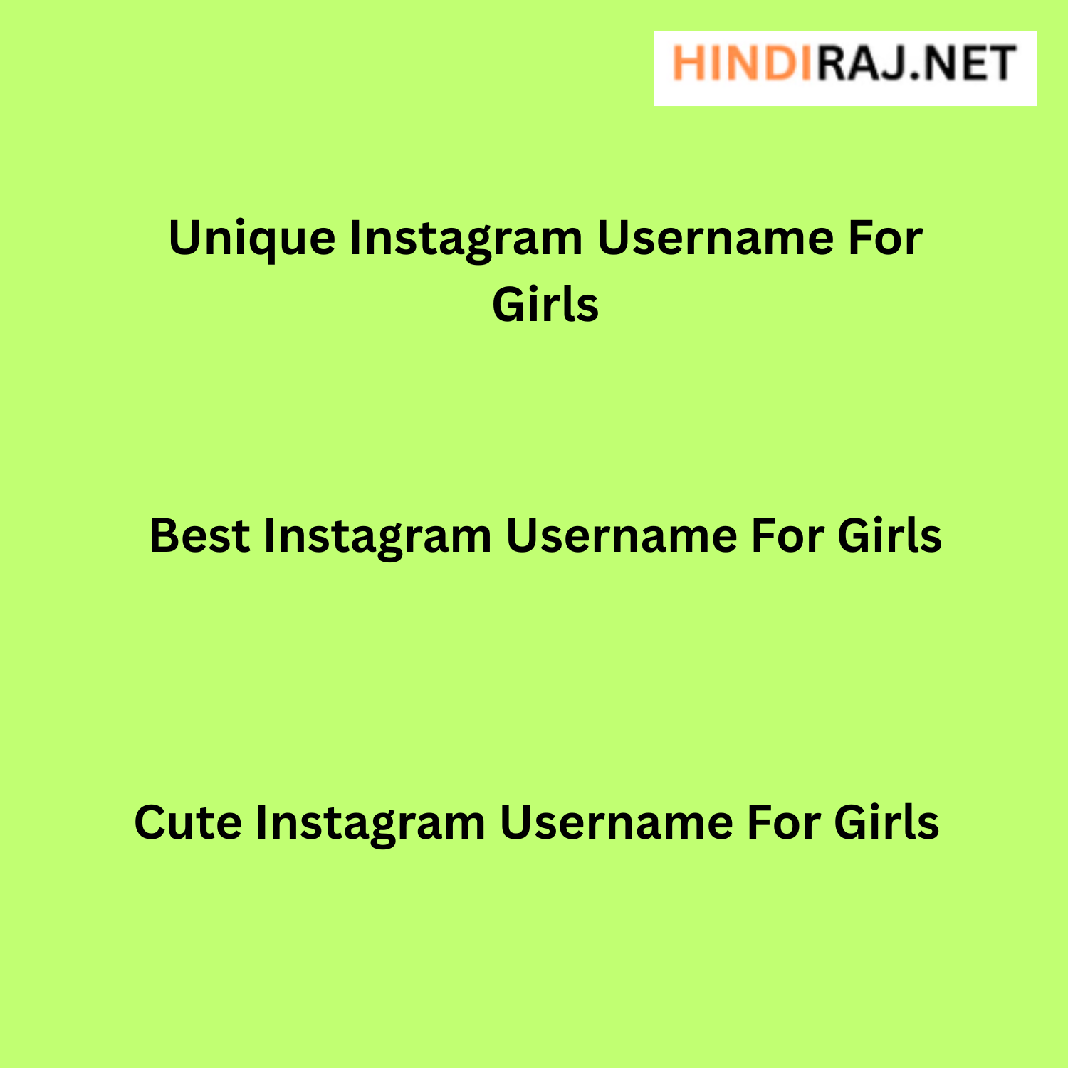 Best Instagram Username For Girls